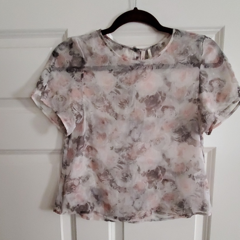 Frenchi sheer top